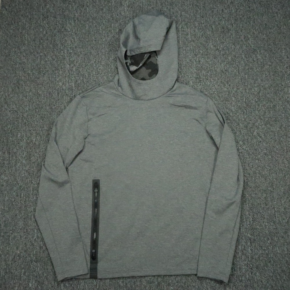 Greyson Hoodie Mens Large Gray Cokato Performance Pullover Hooded Zip Pocket